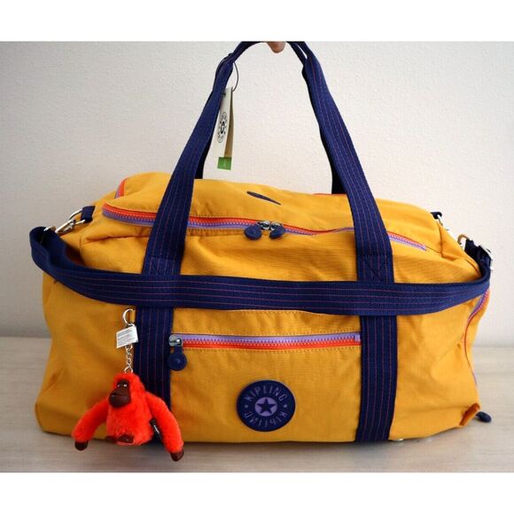 Kipling Unisex Spicy Gold Palermo Up Convertible Duffle Bag Travel Backpack - Picture 1 of 15